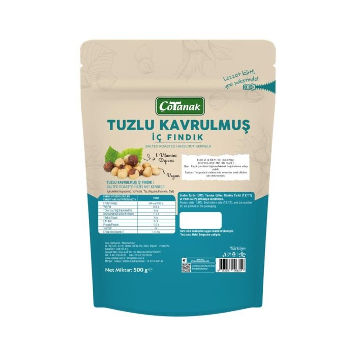 Çotanak 500 Gr Tuzlu Kavrulmuş İç Fındık - Görsel 6